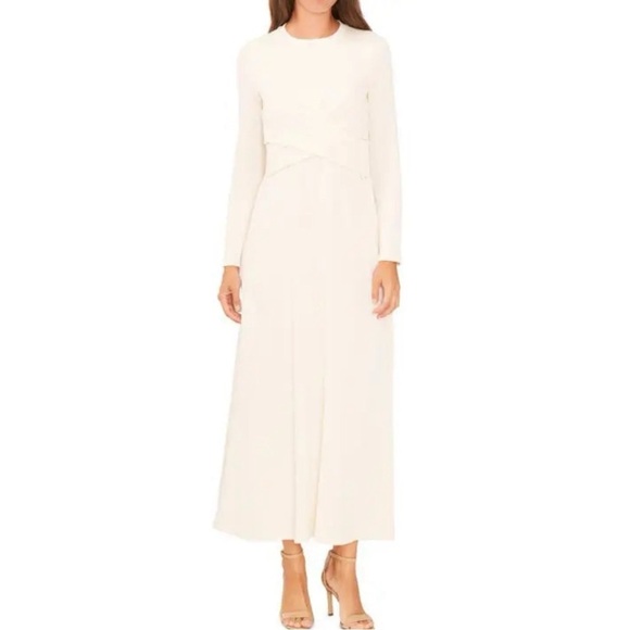 Nordstrom Dresses & Skirts - Nordstrom Halogen NWT Long Sleeve Midi Dress Antique White, size Large